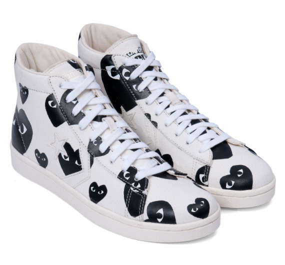 cdg play converse pro leather