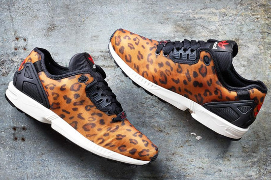 adidas zx flux decon leopard print