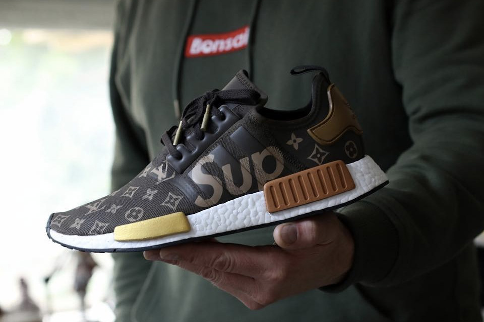 Here's what a Supreme x Louis Vuitton x adidas NMD_R1 may look like -  Trapped Magazine