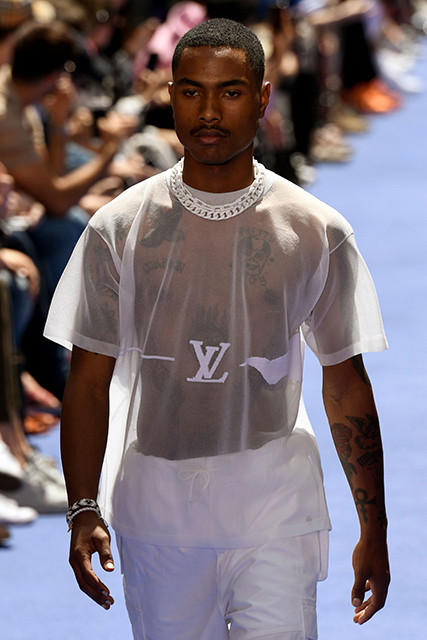 Louis Vuitton Virgil Abloh T Shirt For The SS19 Louis Vuitton Men's Show