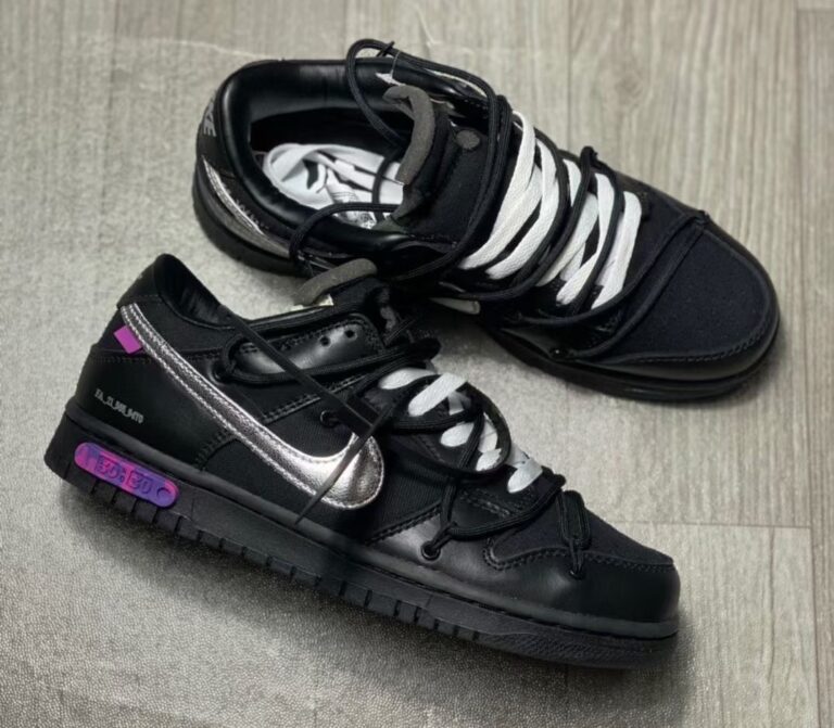 Off-White-Nike-Dunk-Low-50-of-50-Black-Release-Date-4 - Trapped Magazine