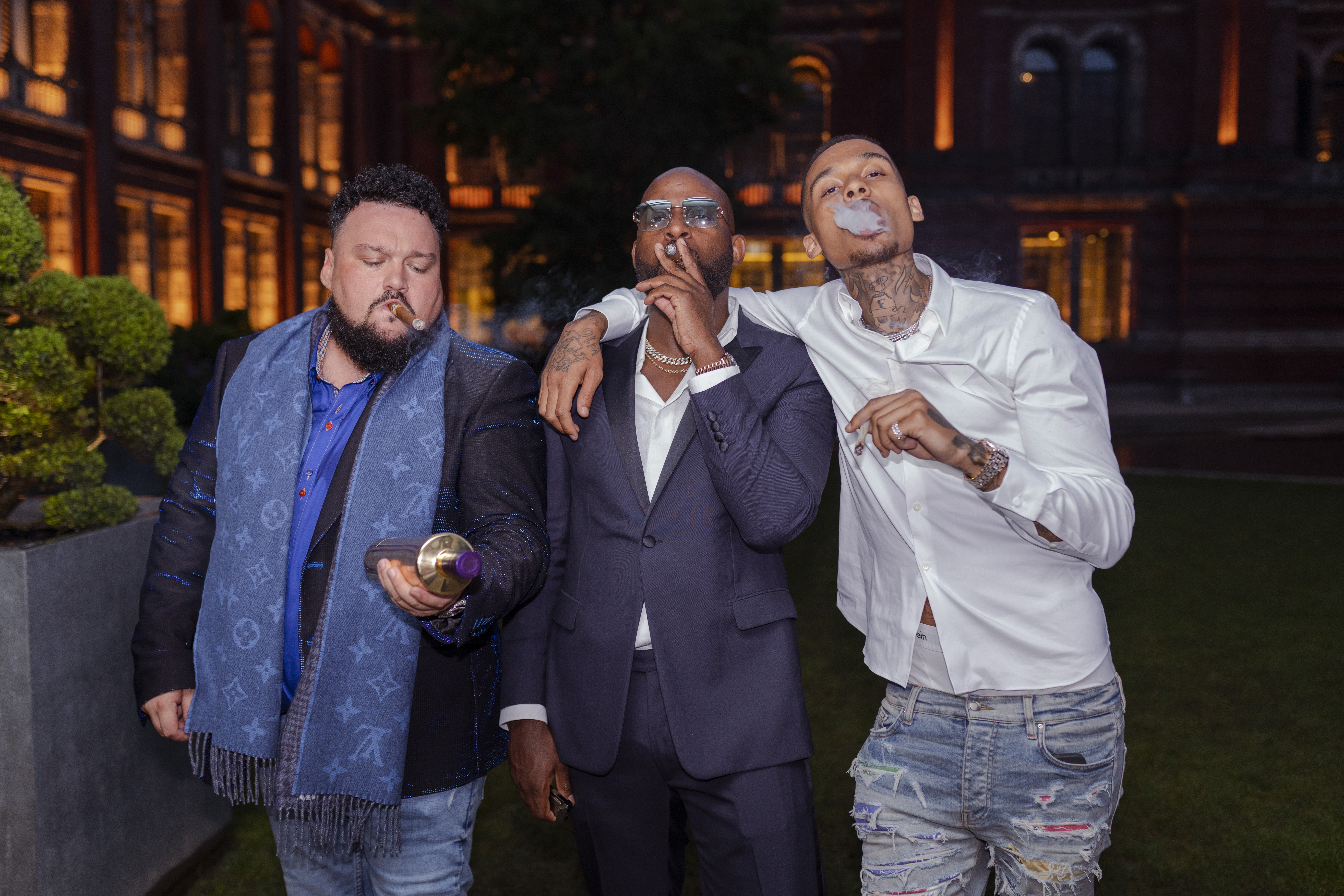 Charlie Sloth & Post & Fredo at GRM Gala presented by GRM Daily & Beats by Dr. Dre on 9th August at the V&A_Photocredit Johnathan Williams